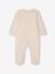 Lot de 3 pyjamas bébé en jersey ouverture zippée BASICS bleu chambray+blush+cappuccino - vertbaudet enfant 