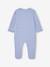 Lot de 3 pyjamas bébé en jersey ouverture zippée BASICS bleu chambray+blush+cappuccino - vertbaudet enfant 