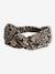 Floral Headband with Crossover Effect for Girls taupe - vertbaudet enfant 