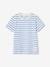 T-shirt garçon rayé manches courtes bleu azur+dark bleu indigo rayé+rayé jaune+rayé rouge+sauge rayé - vertbaudet enfant 
