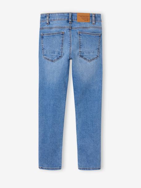 Slim morphological jeans for boys size medium black denim+Dark Blue+Dark Grey+Denim Blue+denim grey+double stone - vertbaudet enfant 