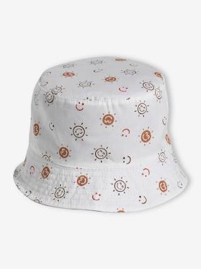 -Reversible Bucket Hat with Animals for Baby Boys