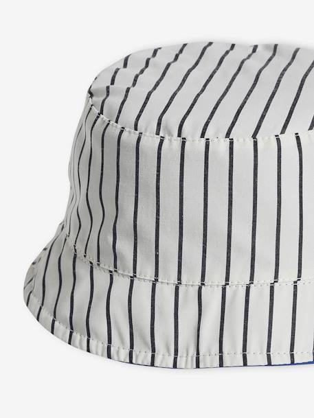 Reversible Bucket Hat for Baby Boys royal blue - vertbaudet enfant 