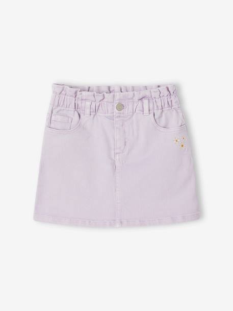 Colourful Paperbag Skirt for Girls lavender+sweet pink - vertbaudet enfant 