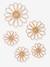 Pack of 5 Wall Flowers in Rattan beige - vertbaudet enfant 