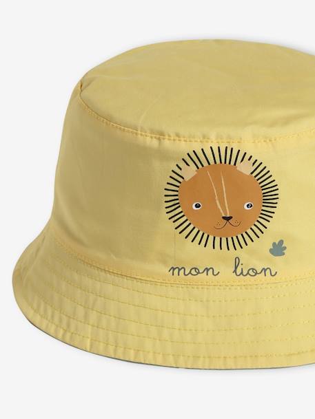 Animals Reversible Bucket Hat for Baby Boys mint green - vertbaudet enfant 