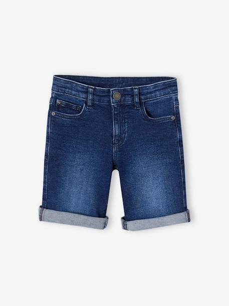 Basics Bermuda Shorts in Denim for Boys double stone+stone - vertbaudet enfant 
