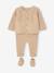 3-Piece Knitted Ensemble: Cardigan, Trousers & Booties for Newborn Babies marl beige - vertbaudet enfant 