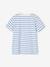 T-shirt garçon rayé manches courtes bleu azur+dark bleu indigo rayé+rayé jaune+rayé rouge+sauge rayé - vertbaudet enfant 