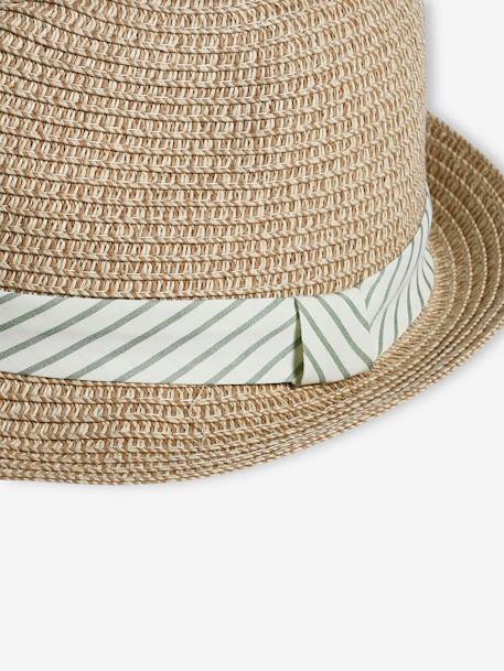 Chapeau esprit panama aspect paille garçon bois - vertbaudet enfant 