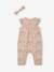 Ensemble bébé fille combinaison + bandeau imprimés rose imprimé+rose pâle+rose poudré+vert céladon imprimé - vertbaudet enfant 