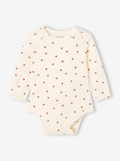 Pack of 5 Long Sleeve Bodysuits in Organic Cotton with Cutaway Shoulders for Babies night blue - vertbaudet enfant 