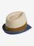 Three-Tone Panama-Style Hat, Straw-Like, for Boys wood - vertbaudet enfant 