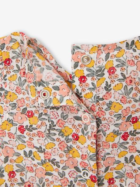 Ensemble bébé fille combinaison + bandeau imprimés rose imprimé+rose pâle+rose poudré+vert céladon imprimé - vertbaudet enfant 