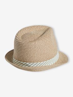 Panama-Type Hat, Straw-Like, for Boys  - vertbaudet enfant