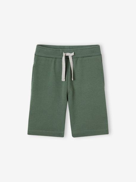 Lot de 2 bermudas garçon en molleton lot encre+lot rouge+vert sauge - vertbaudet enfant 