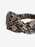 Floral Headband with Crossover Effect for Girls taupe - vertbaudet enfant 