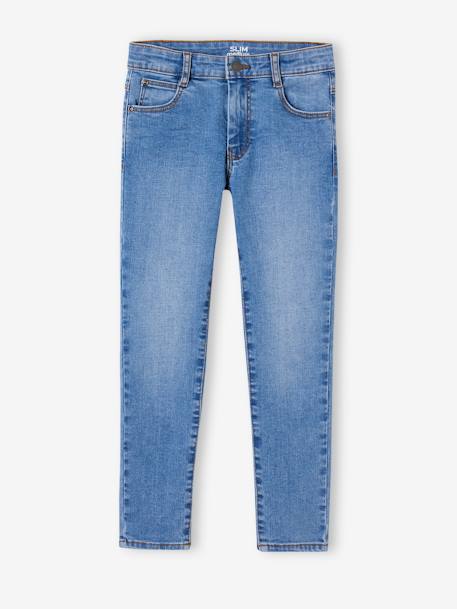 Slim morphological jeans for boys size medium black denim+Dark Blue+Dark Grey+Denim Blue+denim grey+double stone - vertbaudet enfant 