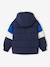 Hooded Colourblock Jacket for Boys night blue - vertbaudet enfant 