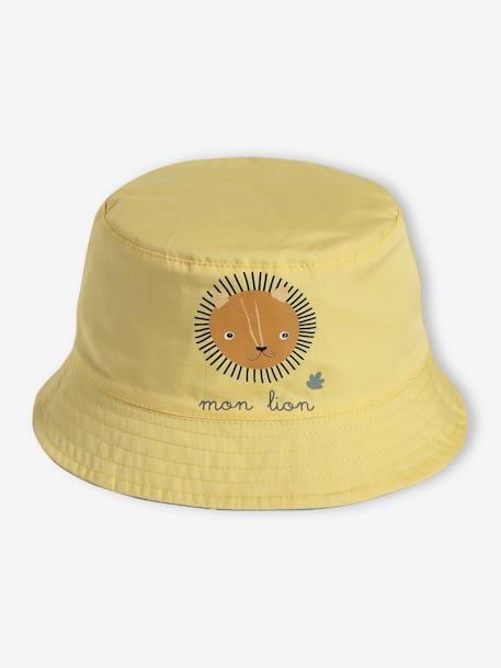 Animals Reversible Bucket Hat for Baby Boys mint green - vertbaudet enfant 