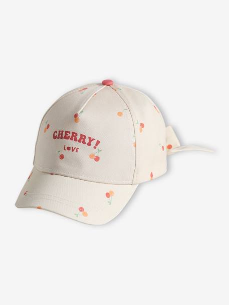 Cherry Cap for Girls ecru - vertbaudet enfant 