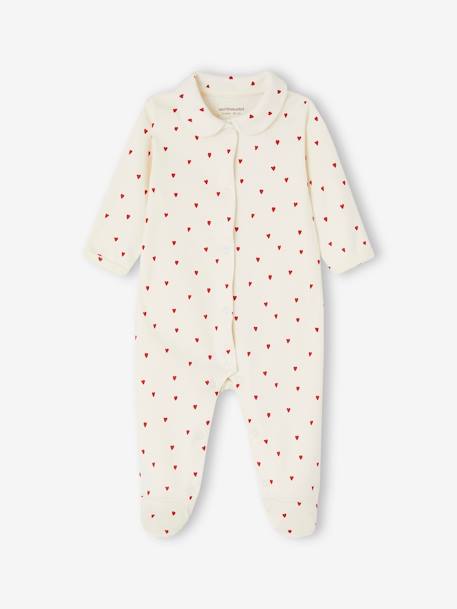 Lot de 3 dors-bien 'coeur' bébé en interlock bleu nuit - vertbaudet enfant 