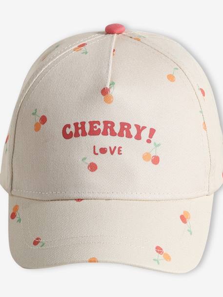 Cherry Cap for Girls ecru - vertbaudet enfant 