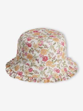 Floral Bucket Hat for Girls  - vertbaudet enfant