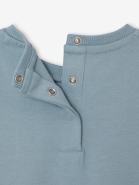 Happy Flower Sweatshirt for Babies grey blue - vertbaudet enfant 