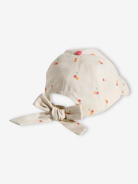 Casquette cerise fille écru - vertbaudet enfant 