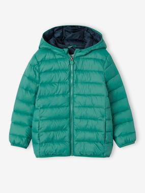 -Lightweight Jacket with Recycled Polyester Padding & Hood for Boys
