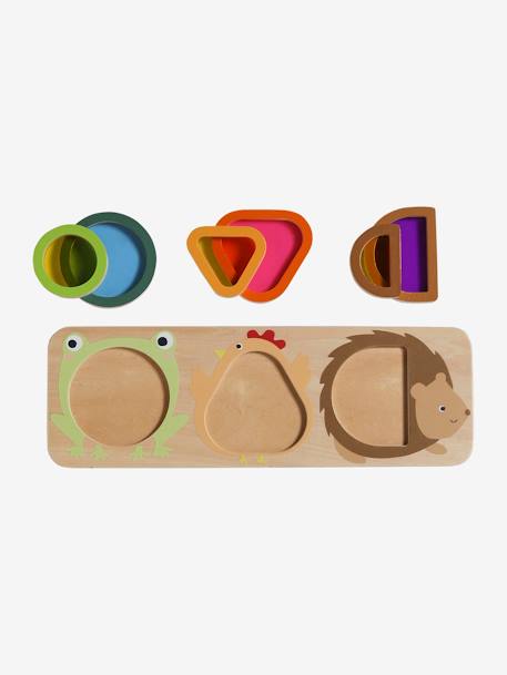 Optical Board with Animal Shapes - Tanzania FSC® wood - vertbaudet enfant 