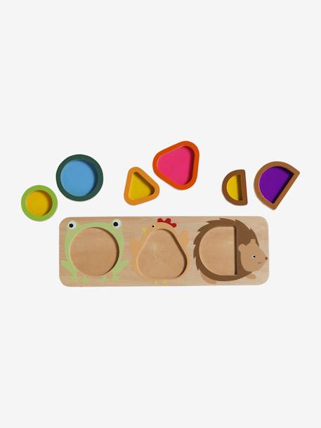 Optical Board with Animal Shapes - Tanzania FSC® wood - vertbaudet enfant 