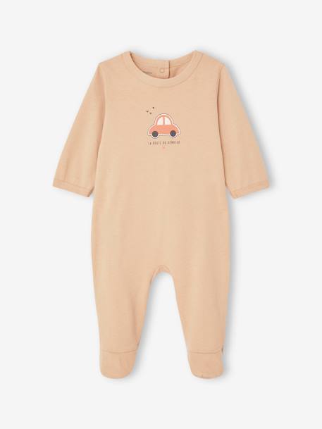 Pack of 2 'Car' Sleepsuits in Jersey Knit for Newborn Babies peach - vertbaudet enfant 