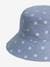 Floral Capeline-Style Bucket Hat in Denim for Girls denim blue - vertbaudet enfant 