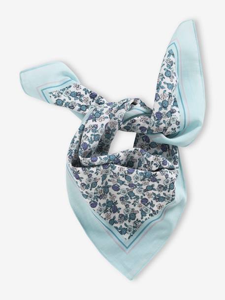Foulard imprimé fleurs fille vert - vertbaudet enfant 
