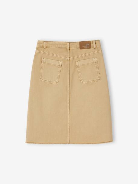 Midi Skirt for Girls cappuccino - vertbaudet enfant 