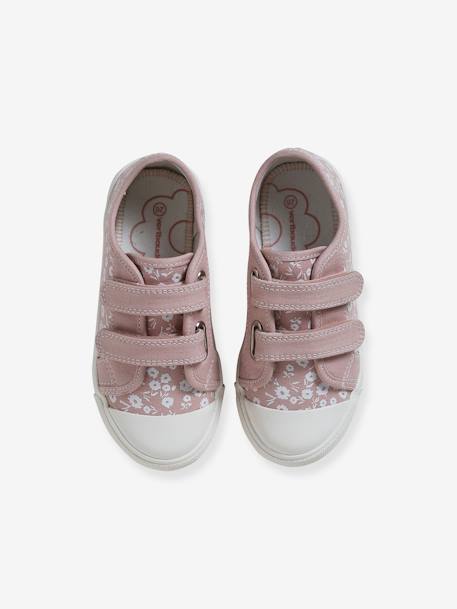 Baskets scratchées toile fille collection maternelle rose imprimé - vertbaudet enfant 