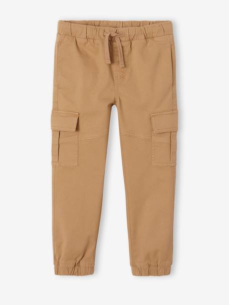 Pantalon garçon battle facile à enfiler bleu glacier+kaki foncé+taupe - vertbaudet enfant 