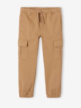 Pull-On Cargo-Type Trousers for Boys  - vertbaudet enfant
