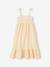 Robe à smocks rayée en seersucker fille rayé jaune - vertbaudet enfant 