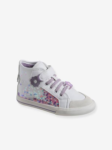 High-Top Trainers for Girls, Designed for Autonomy white - vertbaudet enfant 