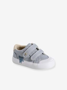 Shoes-Boys Footwear-Fabric Trainers with Hook-&-Loop Straps