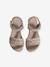 Hook-and-Loop Sandals for Children, Designed for Autonomy printed beige - vertbaudet enfant 