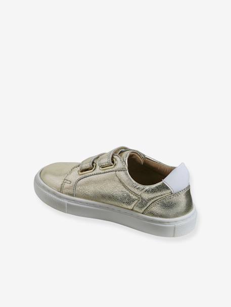 Trainers in Golden Leather for Children gold - vertbaudet enfant 