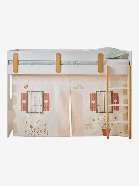 Knight Bed Tent for Medium Height Loft Bed, Everest printed white - vertbaudet enfant 