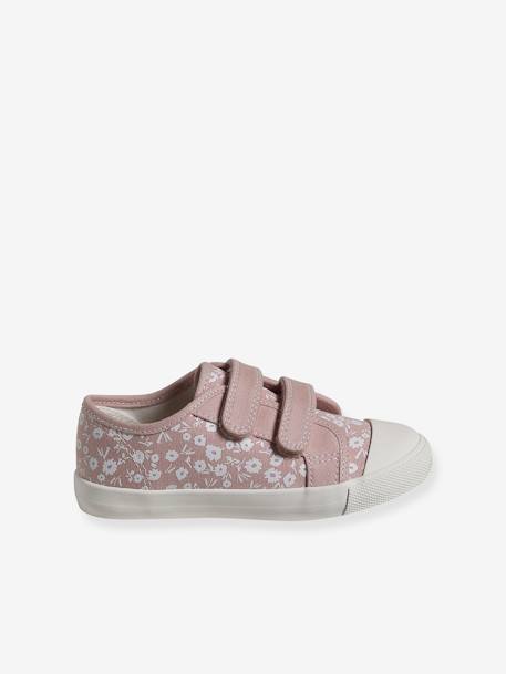 Baskets scratchées toile fille collection maternelle rose imprimé - vertbaudet enfant 