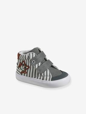 Shoes-High-Top Trainers with Hook-&-Loop Fasteners for Babies