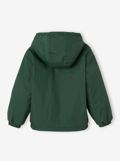 Coupe-vent garçon doublé sherpa à capuche caramel+kaki+marine+olive - vertbaudet enfant 