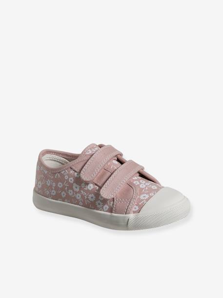 Baskets scratchées toile fille collection maternelle rose imprimé - vertbaudet enfant 